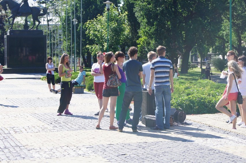 Zumba na placu Litewskim