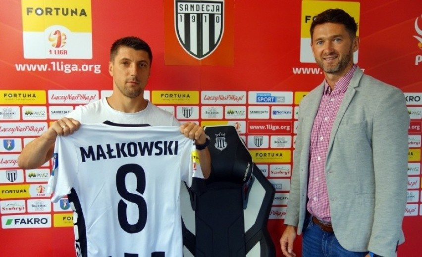 Maciej Małkowski grał w Sandecji począwszy od sezonu...