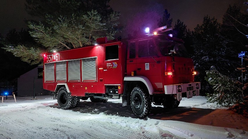 Pożar domu jednorodzinnego w Sopieszynie 05.02.2023 r.