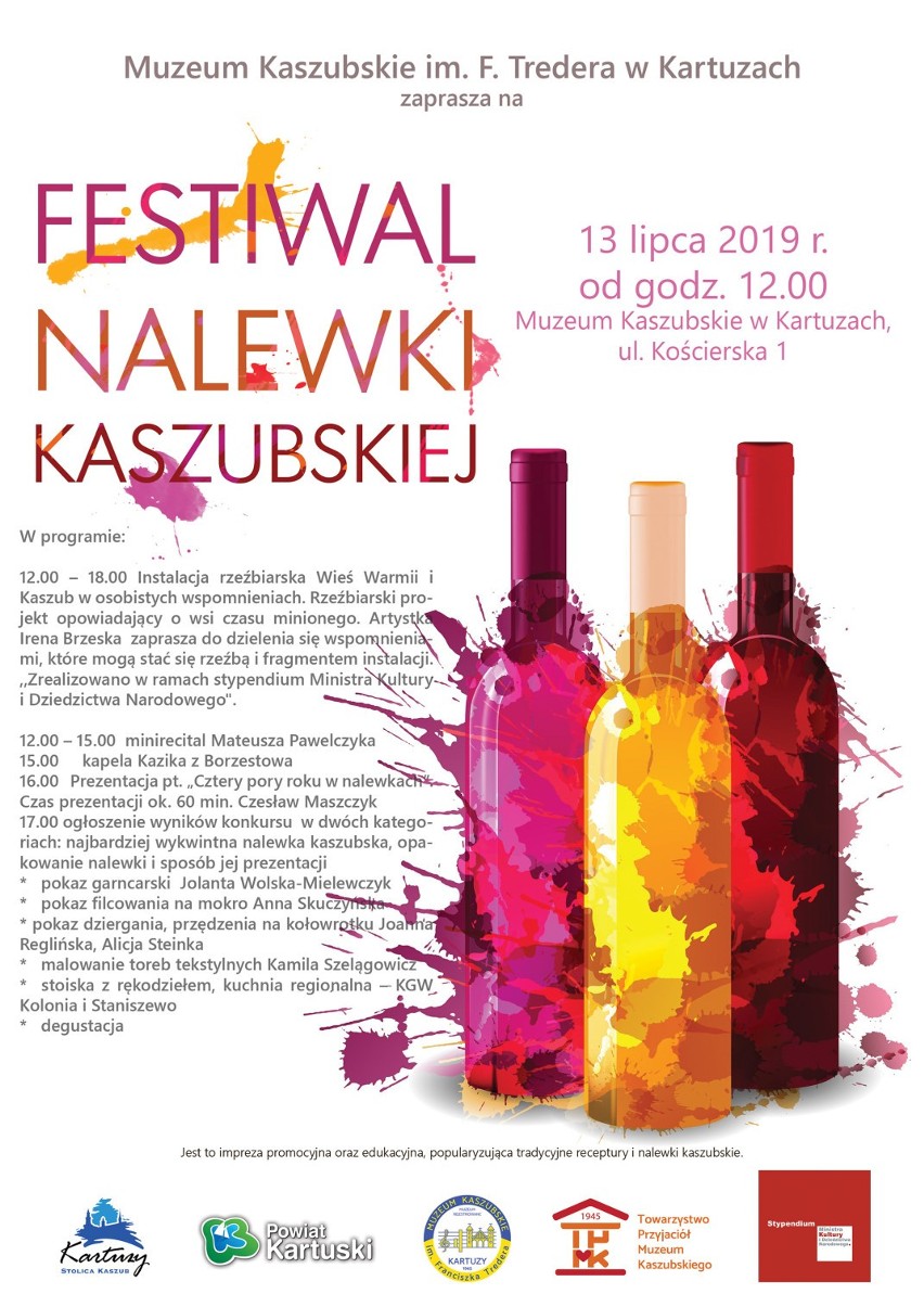 Już 13 lipca kolejny Festiwal Nalewki Kaszubskiej organizowany przez Muzeum Kaszubskie w Kartuzach