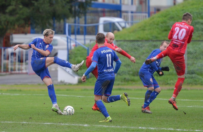 4 liga. Sokół Kolbuszowa Dolna przerywa swoją serię porażek i zatrzymał rozpędzoną Polonię Przemyśl [ZDJĘCIA]