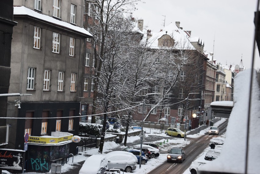 Zima w Katowicach 13 stycznia 2021 roku