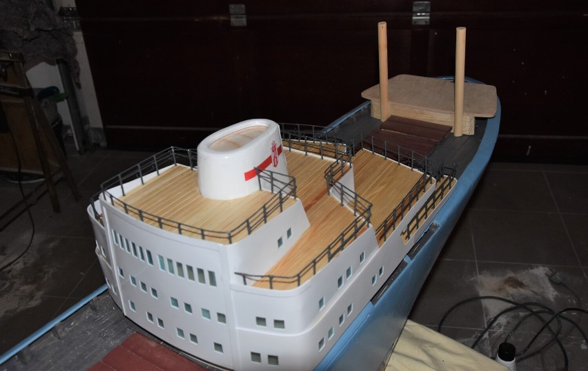 Gorlice. W połowie przyszłego roku gotowy ma być model drobnicowca MS Gorlice, jedynego statku w historii miasta [ZDJĘCIA]