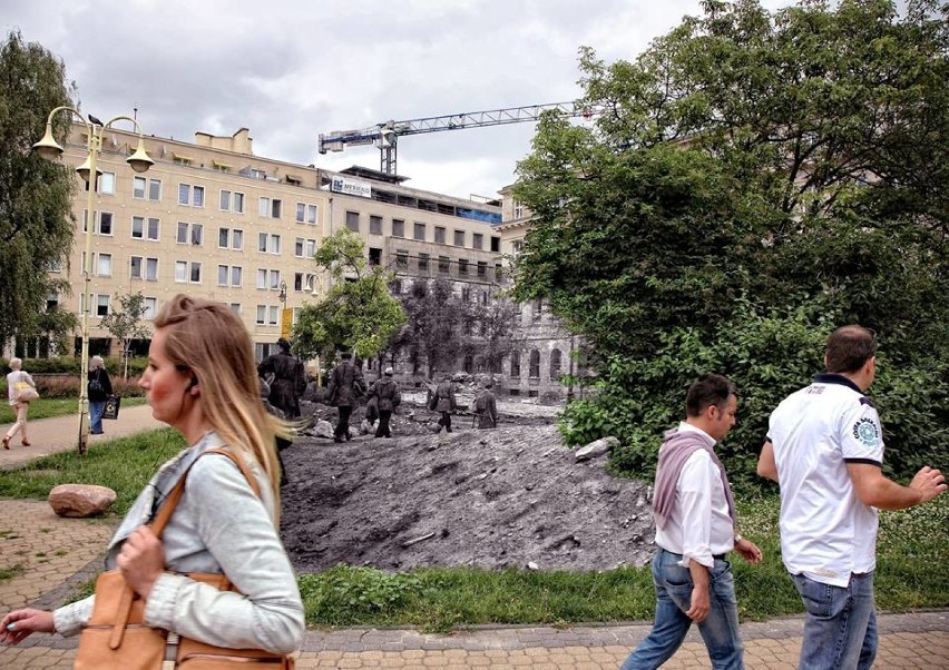 Plac Dąbrowskiego w kierunku Jasnej.