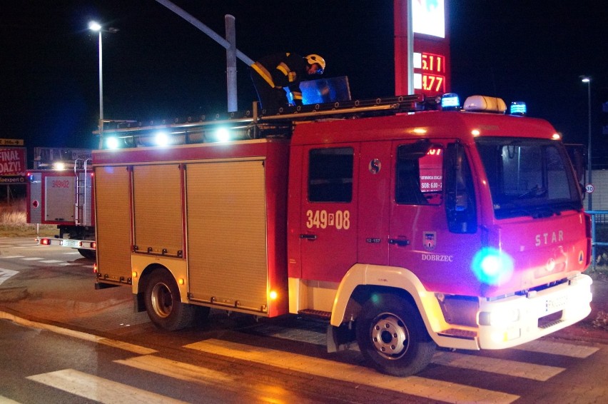 Wyciekł gaz na stacji paliw na Poznańskiej w Kaliszu