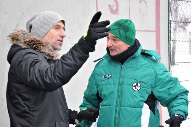 Maciej Murawski i Andrzej Sawicki szukają sposobu na odrodzenie piłki nożnej w Zielonej Górze.