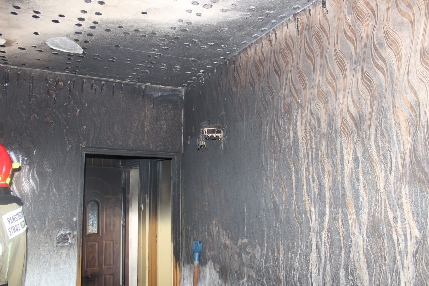 Pożar objął jedno pomieszczenie domu