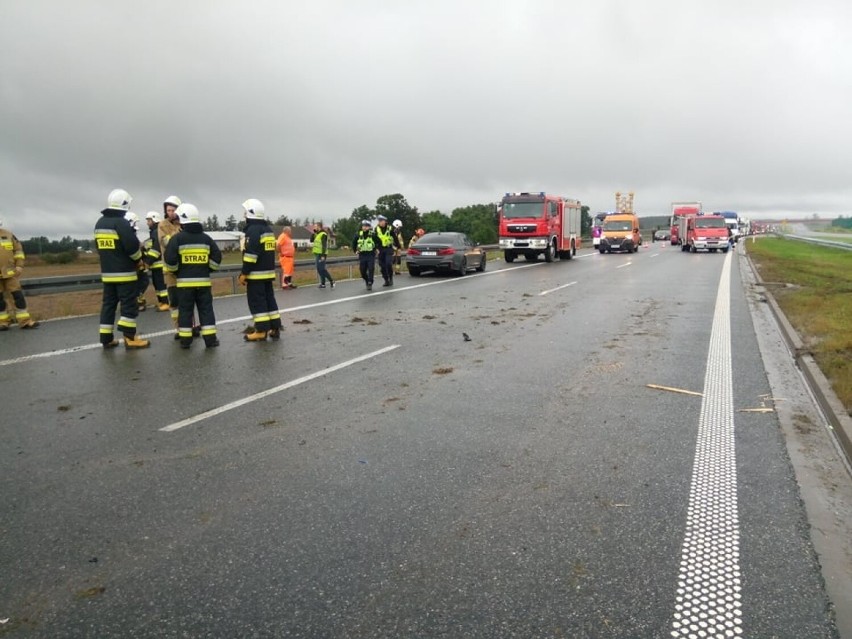 Wypadki na autostradzie A1 pod Włocławkiem