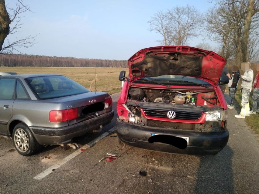 Wypadek na trasie Żarnowiec - Wierzchucino: piątek, 26 marca 2021
