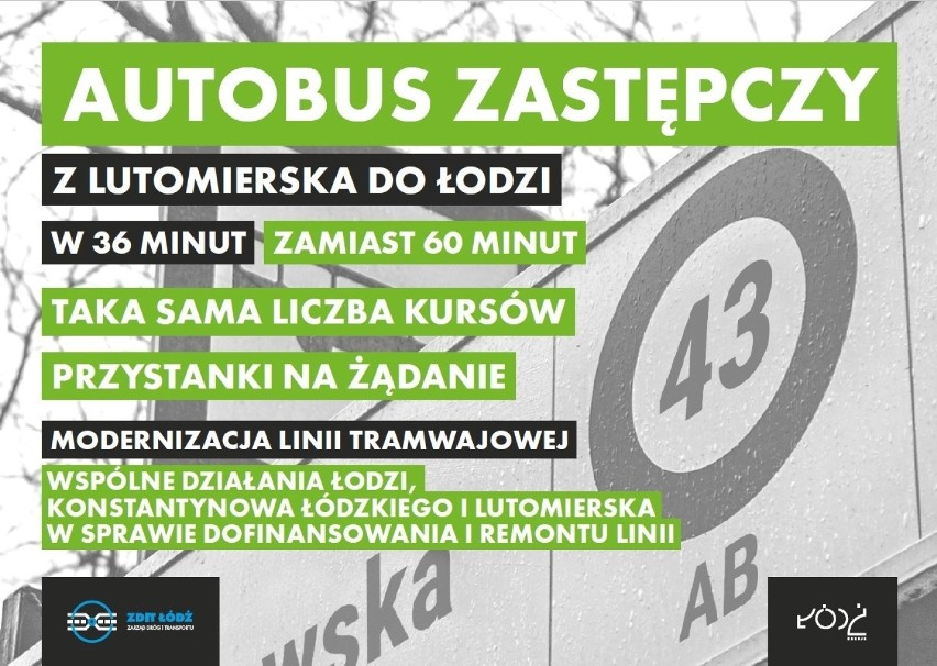 Od 3 marca tramwaje linii 43 zostaną zastąpione przez...