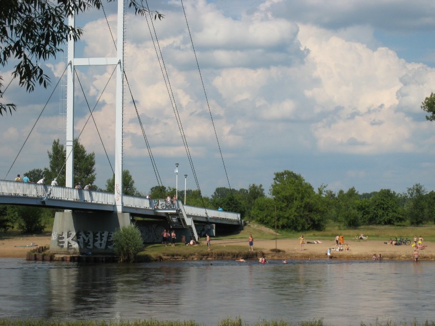 Most wiszący w Sieradzu