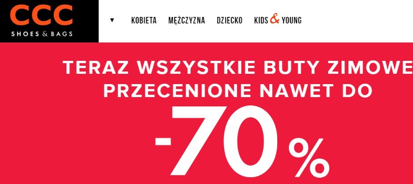 CCC - wyprzedaże poświąteczne 2016