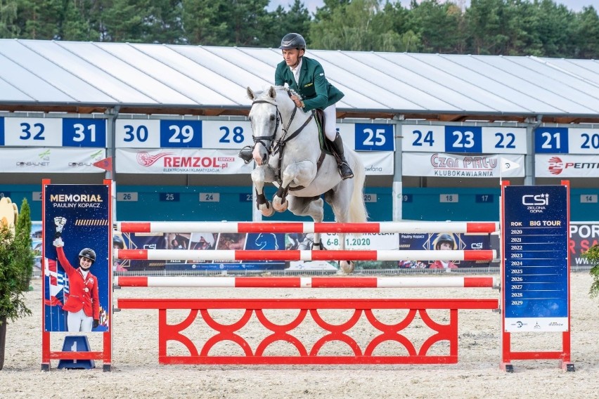 Jarosław Skrzyczyński na koniu Jerico zwyciężył w najważniejszych zawodach Grand Prix CSI Zielona Góra