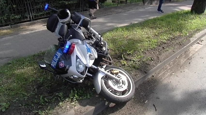 Kierujący policyjnym motocyklem potrącił rowerzystkę. Do...