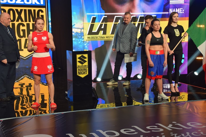 Uroczysta ceremonia ważenia przed galą Suzuki Boxing Night połączoną z Memoriałem im. Feliksa Stamma. Święto boksu w niedzielę w Sokółce