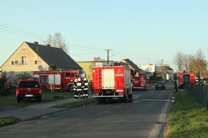 Gmina Wolsztyn. Pożar stodoły w Chorzeminie. [ZDJĘCIA]