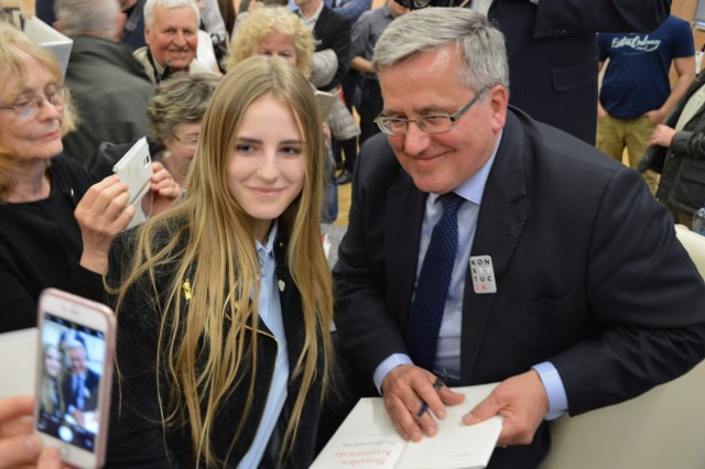 Były prezydent Bronisław Komorowski odwiedził Zieloną Górę.