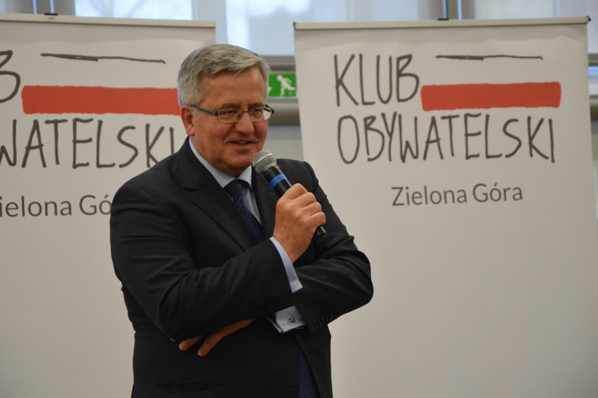 Były prezydent Bronisław Komorowski odwiedził Zieloną Górę.