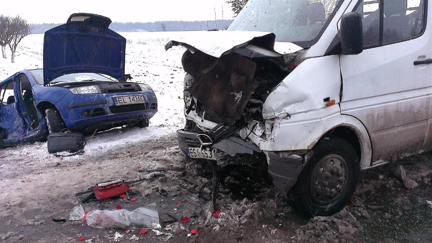 Tragiczny wypadek w gminie Szadek [foto] AKTUALIZACJA