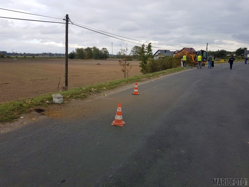Rozszczelnienie gazociągu w Mechnicach pod Opolem