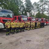 Hajnowscy strażacy ćwiczyli na terenie 2. Regionalnej Bazy Logistycznej Skład Hajnówka w Nieznanym Borze