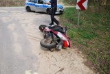 Ogorzelnik: pijany motocyklista na drodze. Był tak pijany, że spadł z motocykla