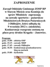 Zawody sportowo-pożarnicze Młodzieżowych Drużyn Pożarniczych i Oldbojów