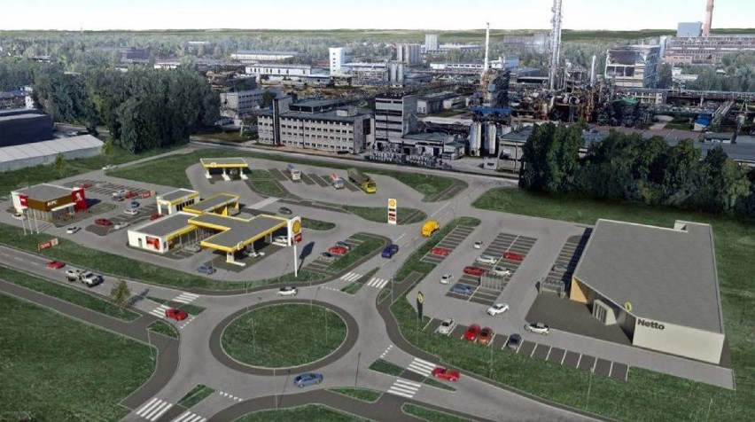 Wizualizacja przyszłego kompleksu "Port Oświęcim"