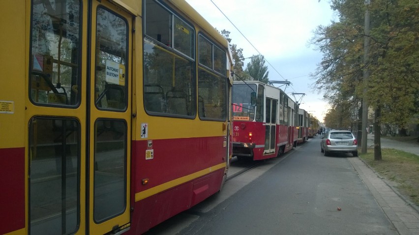 Wypadek na Narutowicza w Łodzi
