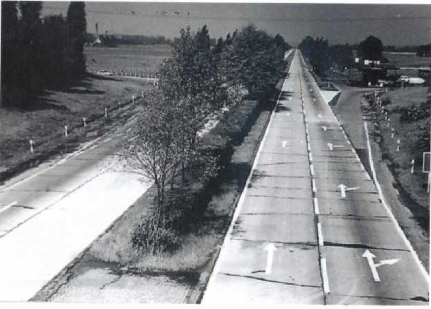 Autostrada A4 w latach 70. Droga powstawała przed wojną...