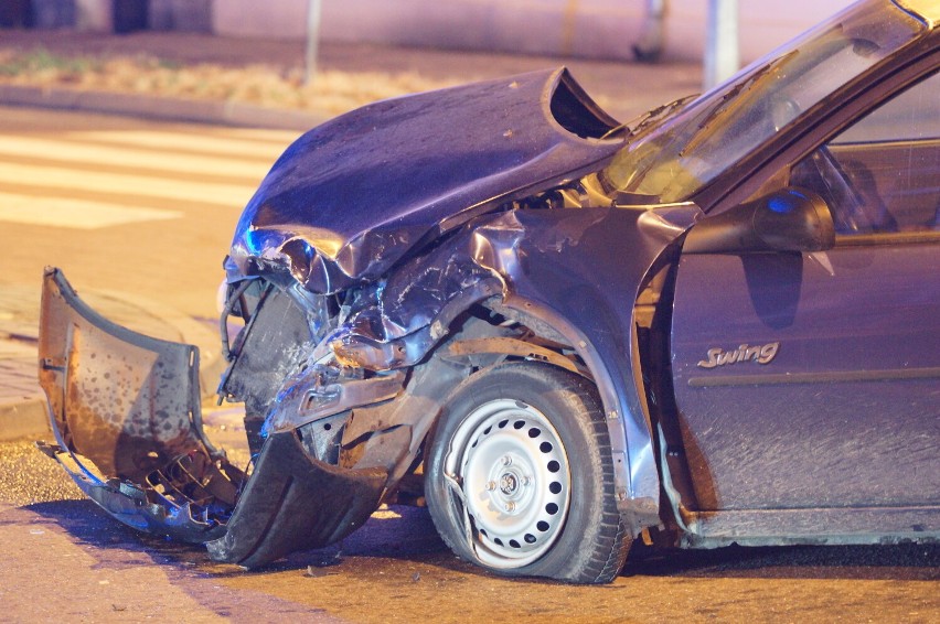 Wypadek na skrzyżowaniu Polnej i Młynarskiej w Kaliszu