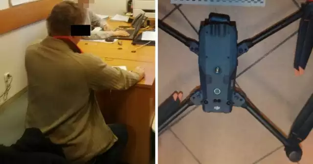 Policjanci zatrzymali w Warszawie mężczyznę, który strzelał z wiatrówki do latającego drona, a gdy ten awaryjnie wylądował, rzucił w niego jeszcze torebką wypełnioną wodą.
