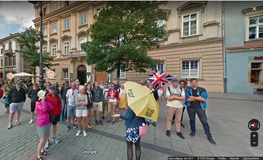 Mieszkańcy Krakowa w obiektywie aparatu Google Street View