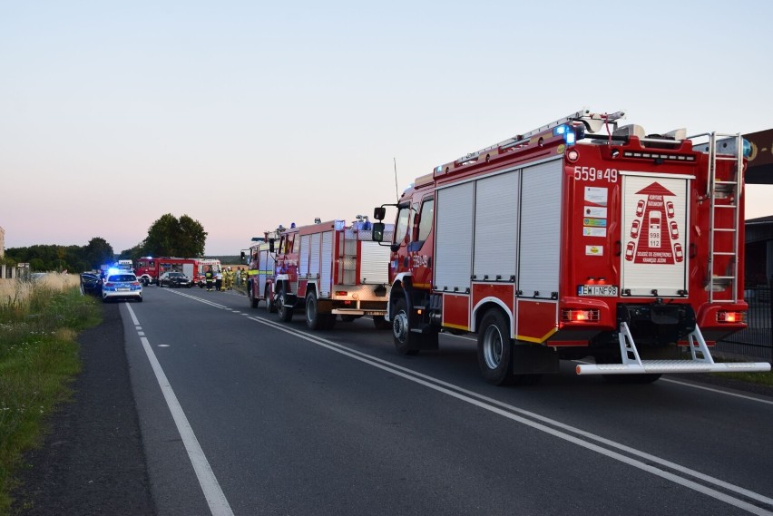 Karambol na drodze krajowej 43 w Pątnowie ZDJĘCIA