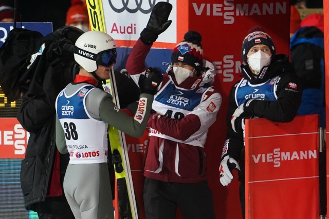 Andrzej Stękała, Kamil Stoch i Dawid Kubacki