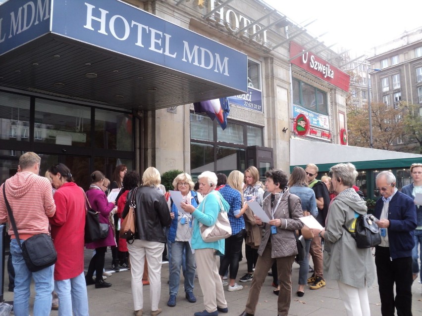 Miejsce zbiórki. Hotel MDM. Fot. Ewa Krzysiak