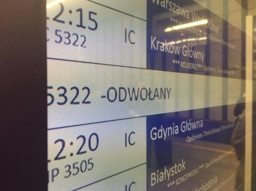 Gigantyczne opóźnienia na trasie kolejowej Warszawa-Kraków