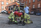 "Pożar! Alarm!" Tak było na ćwiczeniach strażaków w III LO w Grudziądzu. Zobaczcie zdjęcia