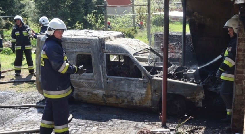 Lubań: Pijany podpalił własny samochód