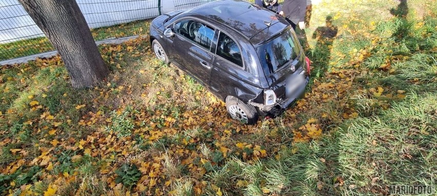 Wypadek na DK46 w Głębiniowie.