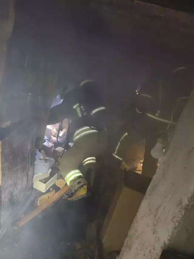 Pożar pojawił się w budynku mieszkalnym w Unisławiu