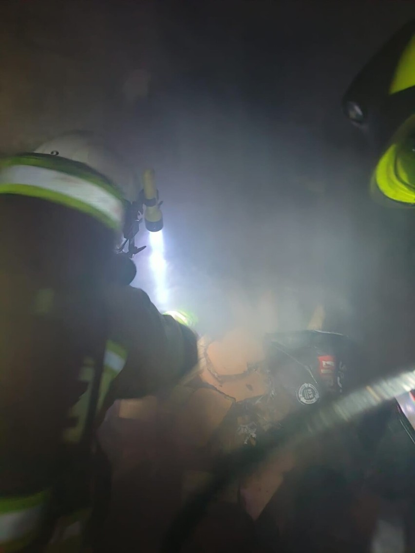 Pożar w Unisławiu gasili strażacy z OSP Unisław