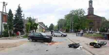 Wypadek we Władysławowie. Motocyklista w ciężkim stanie [ZDJĘCIA]