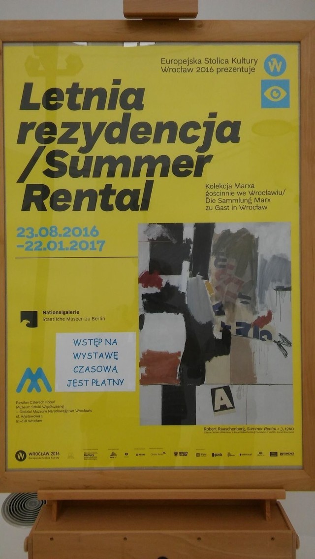 Plakat reklamujący wystawę