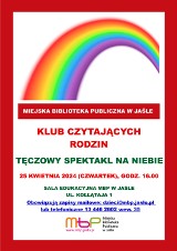 Spotkanie Klubu Czytających Rodzin w MBP w Jaśle. Wszystko o tęczy na niebie
