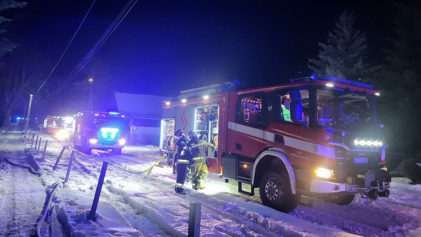 Pożar domu w Witowie