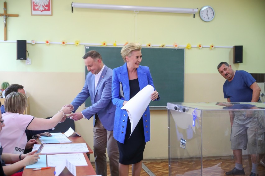 Andrzej Duda oddał głos w eurowyborach [ZDJĘCIA]