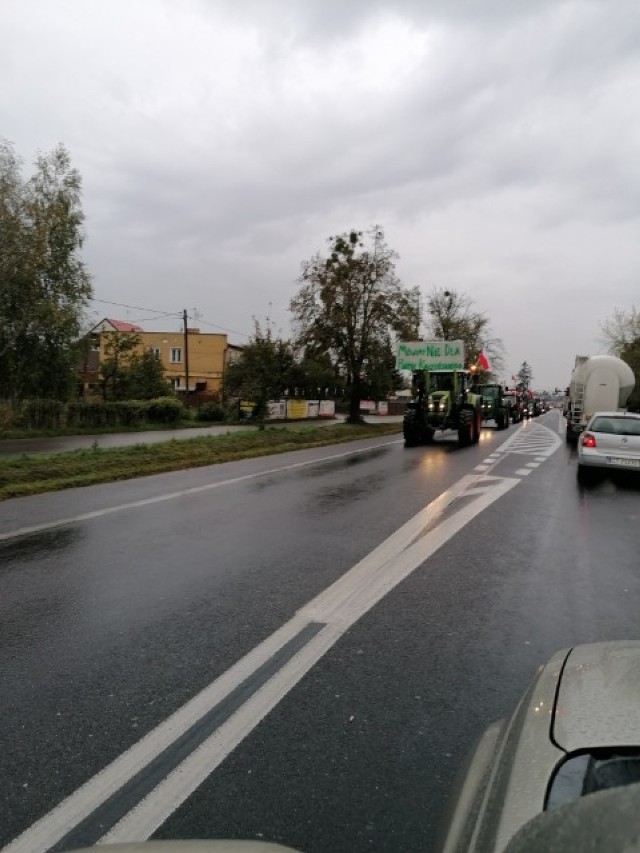 Rolnicy z powiatu lipnowskiego wzięli udział w strajku na DK 10.