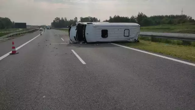 Do wypadku doszło na 505 kilometrze A4 na wysokości miejscowości Zaczarnie