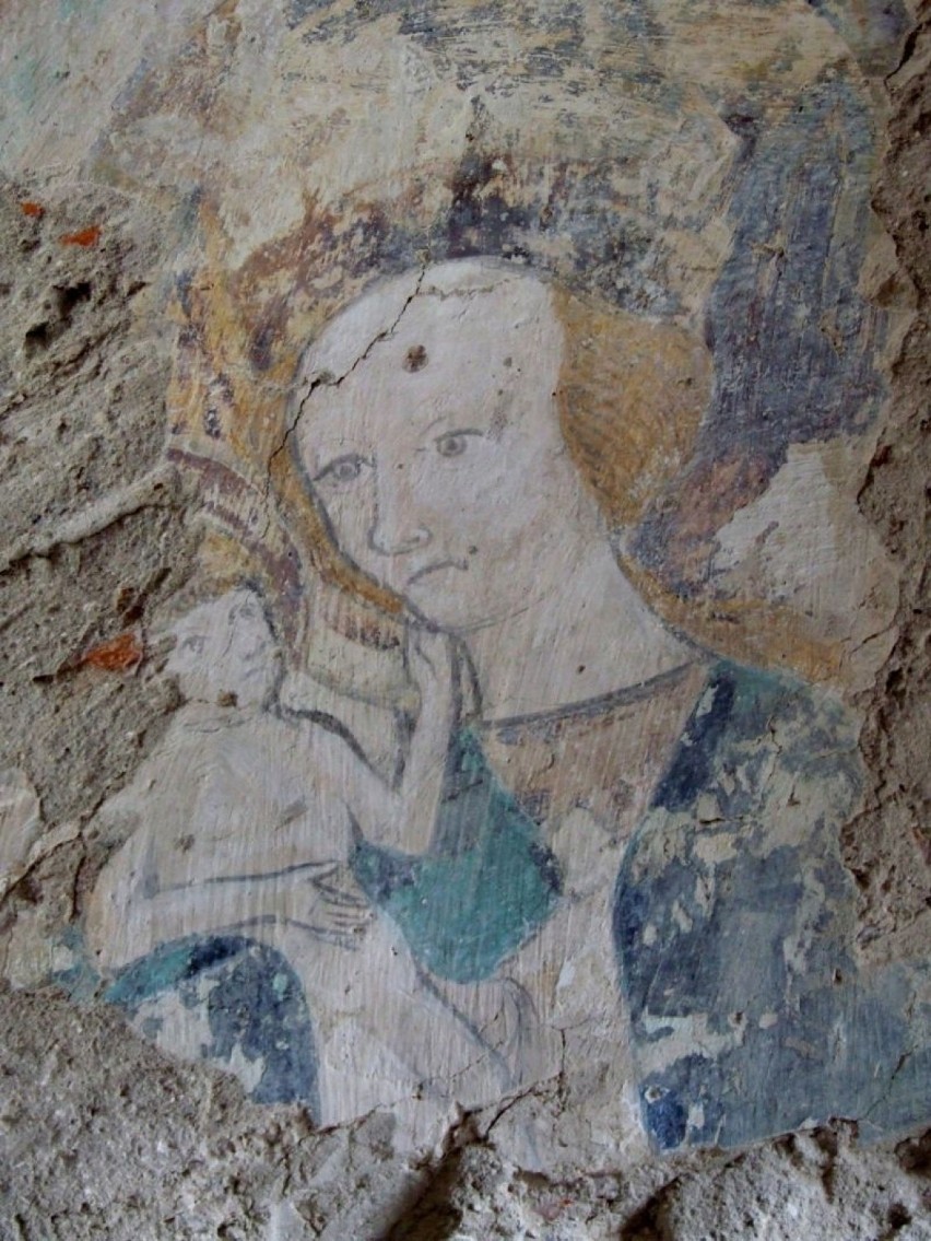 Matka Boska z Dzieciątkiem, malowidło  z kościoła w...